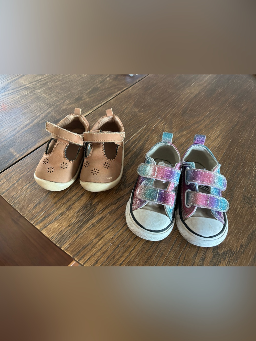Toddler 5c shoe bundle: Converse and Stride Rite
